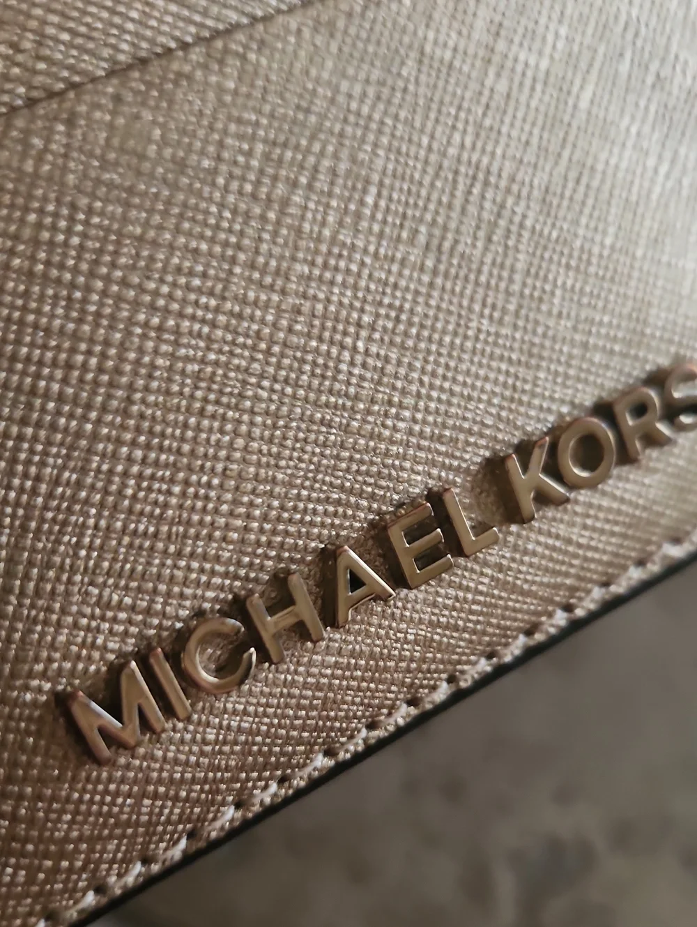 Michael Kors Metallic Gold Card Holder